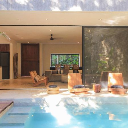 Elegant Boho Style Villa Jungle Views In Rooftop Deck & Outstanding Raw Pool In Holistika Tulum Exteriör bild