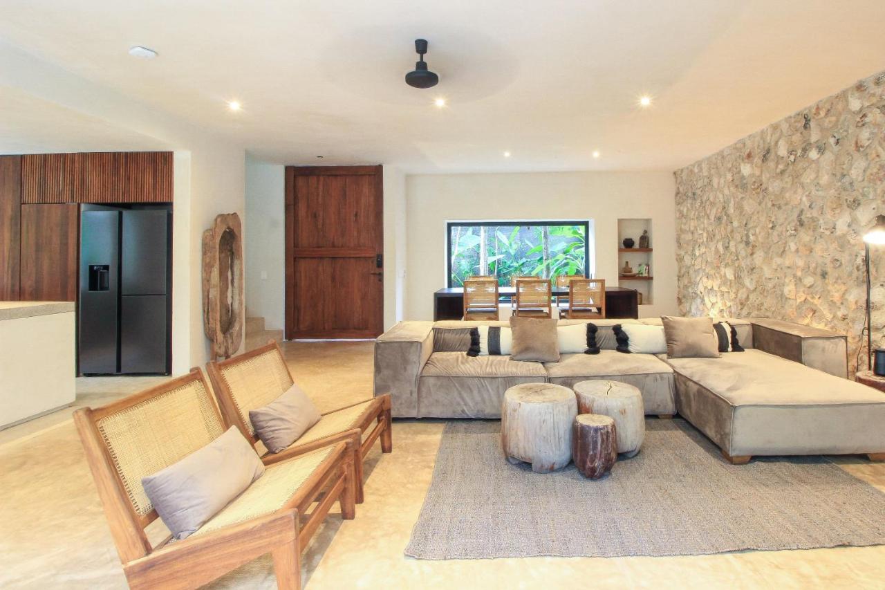 Elegant Boho Style Villa Jungle Views In Rooftop Deck & Outstanding Raw Pool In Holistika Tulum Exteriör bild